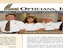 Tablet Screenshot of maasopticians.com